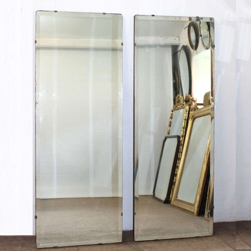 Pair Of 1920S Frameless Spanish Mirrors