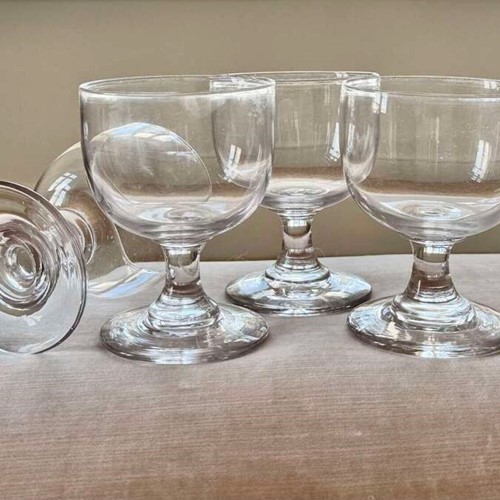 4 finest Georgian Rummer goblet glasses