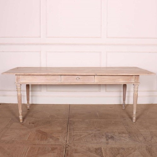 Large 19th Century Spanish Elm Farmhouse Dining Table