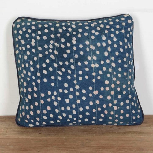 Vintage Indian Kantha Cloth Cushion