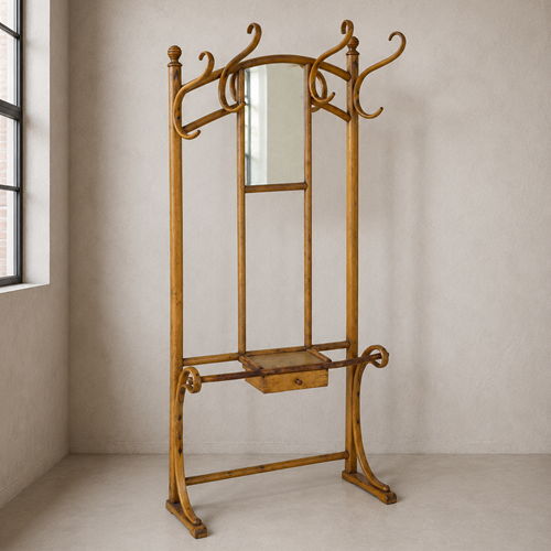 Honey Coloured Thonet Number 10905 Bentwood Hall Stand