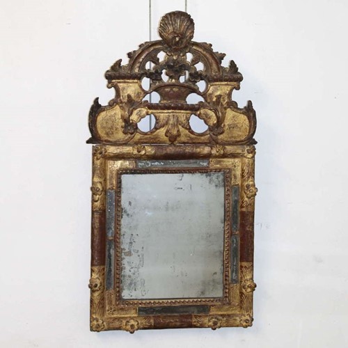  18Th Century French Giltwood Regence Mirror