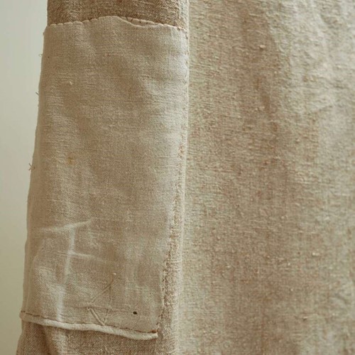 Heavy Hemp Mattress Cover French 19th Century