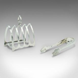 Antique Breakfast Set, English, Sil...