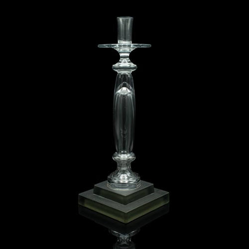 Vintage Centrepiece Candlestick, Italian Glass, Candle Nozzle, Late 20th Century