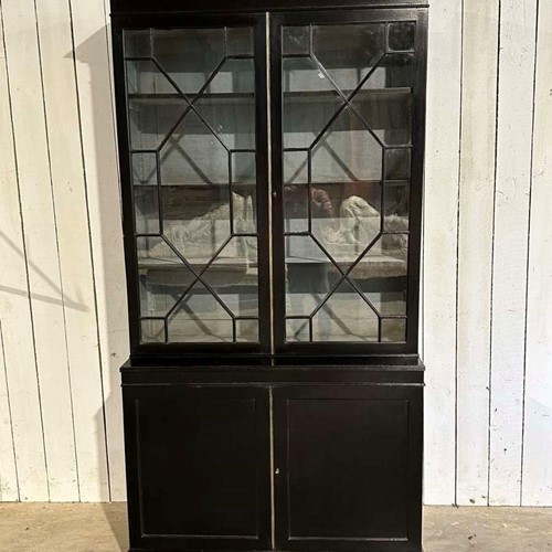 English ebonised cabinet circa 1900