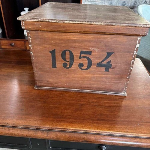 Painted notaires boxes with unusual scumble glaze paint (all boxes are dated)