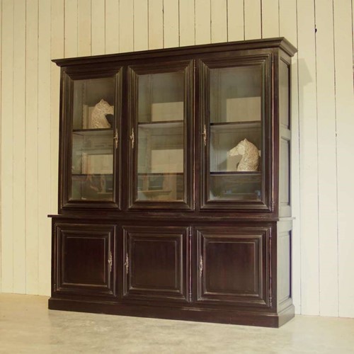 Mid century ebonised walnut cabinet