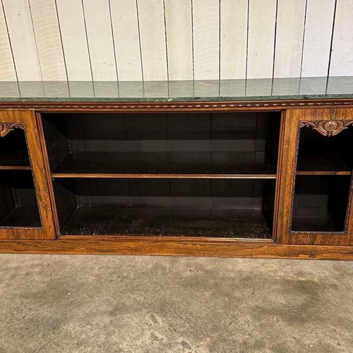 Regency rosewood side cabinet with original marble top circa 1820