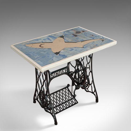 Scheiders Nightmare, Table, Shark, Singer, English, Pietra Dura, Dominic Hurley