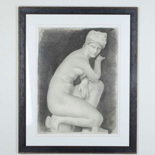 20th Century Classical Study in Charcoal