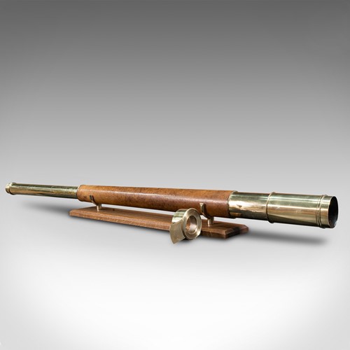 Antique Terrestrial Telescope, English, Single Draw Refractor, NSL, Victorian