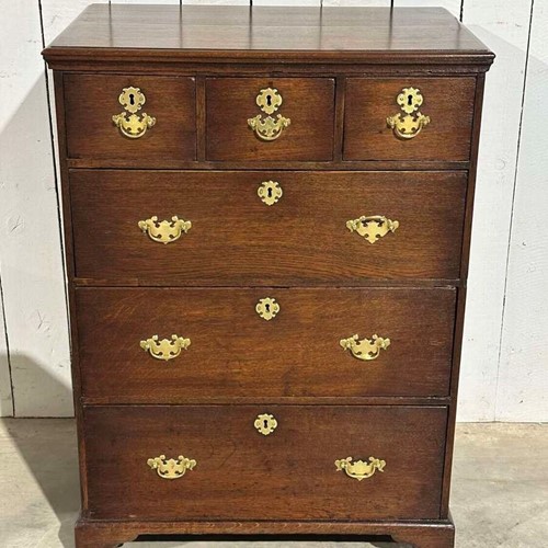 Georgian oak chest English Circa 1800