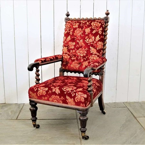 19th Century English barley twist chair