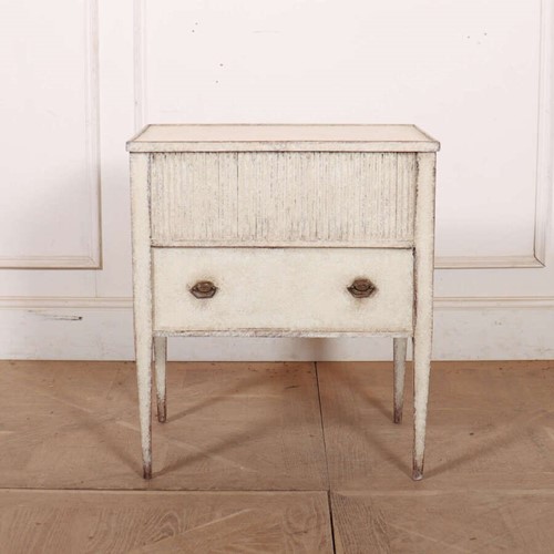 Dutch Painted Bedside Cabinet