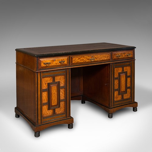 Antique Ladies Morning Room Desk, English, Writing Table, Aesthetic Period, 1880