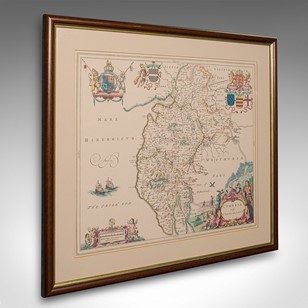 Antique Lithography Map, Cumbria, E...