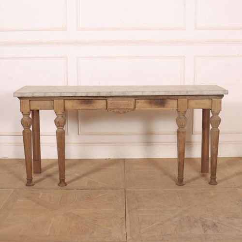 English Bleached Console Table
