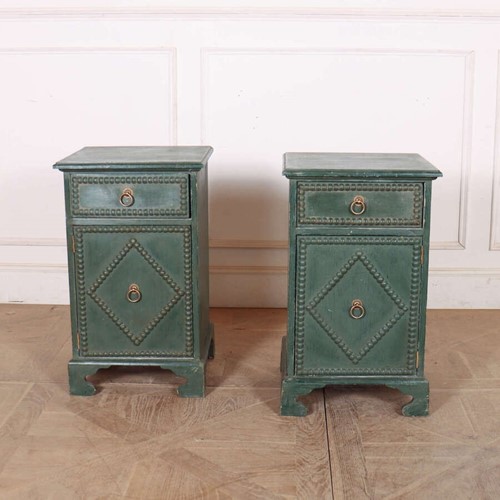 Pair of Italian Style Custom Made Bedside Cupboards
