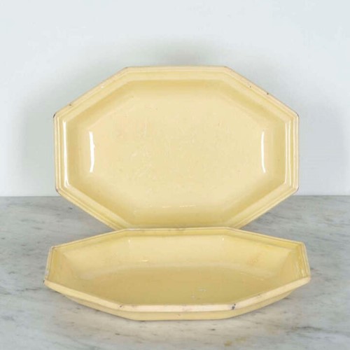 Pair of late 19th Century Octagonal Serving Dishes