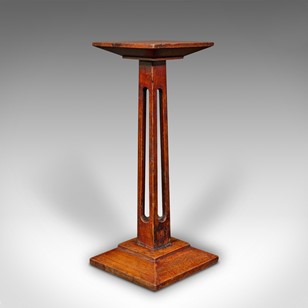 Small Antique Statue Stand, English...