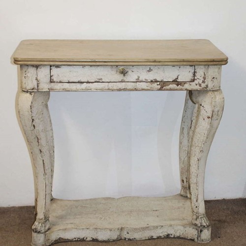 Antique Painted French Side Table