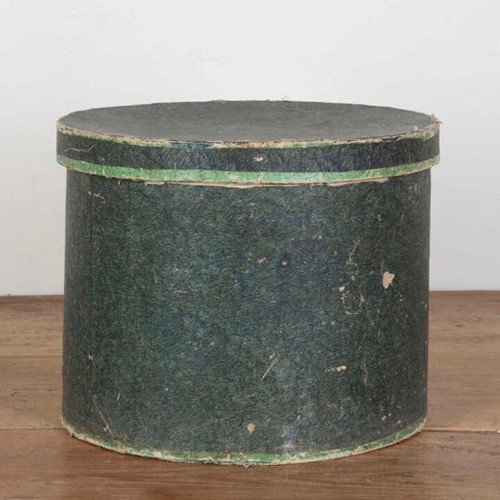 19th Century French Papier Peint Hat Box