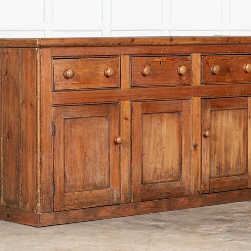 19Thc English Pine Dresser Base