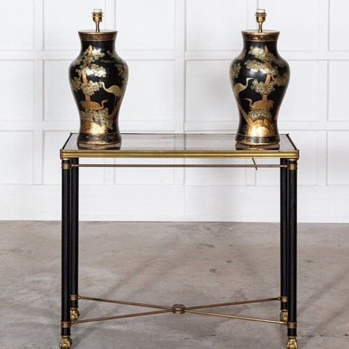 Chinoiserie Papier-Mâché Table Lamps