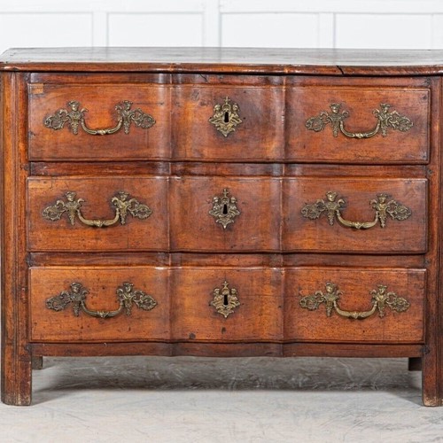 18Thc French Walnut Bombe Chest Commode
