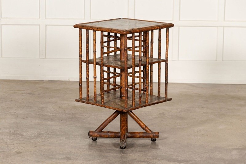 19Thc English Bamboo Revolving Bookcase Side Table-adam-lloyd-interiors-0-1-main-638162517330377785.jpeg