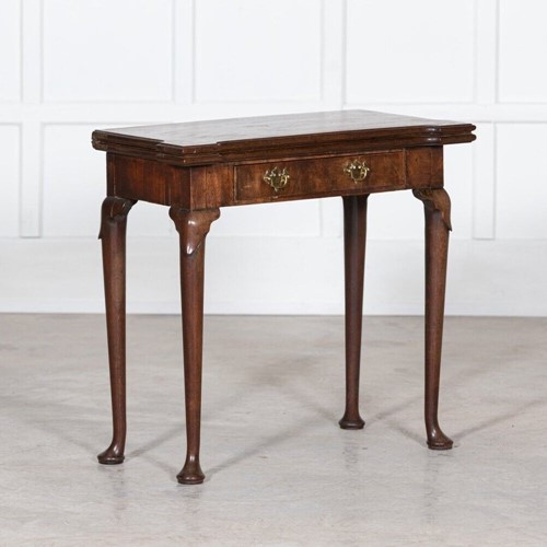 18thC George II Irish Mahogany Card Table