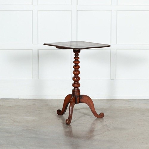 Irish 18Thc Cherry Bobbin Tea Side Table