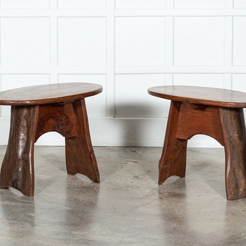 Pair Midc Oak Side / Coffee Tables