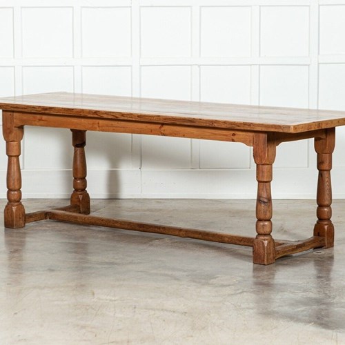 Large 19Thc English Pine Refectory Table