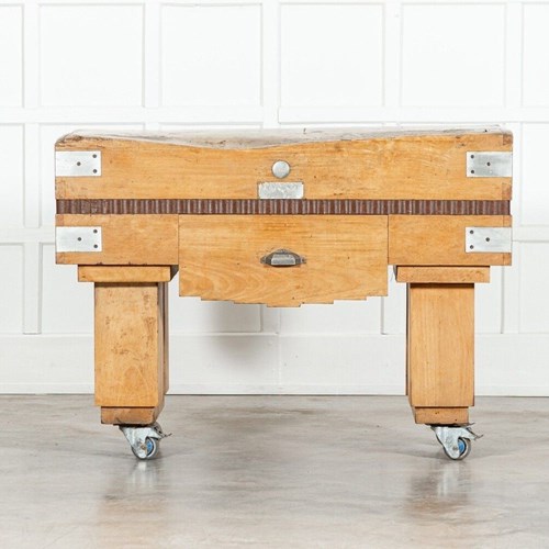 French Maple Butchers Block Counter Table