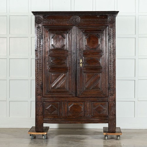 Early 18Thc French Oak Armoire