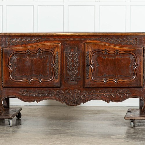 18Thc French Carved Walnut Marriage Buffet