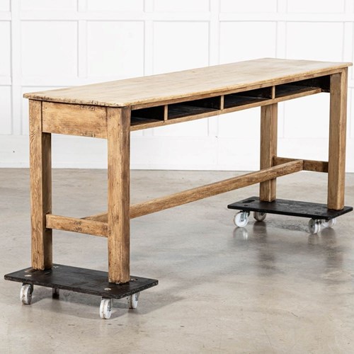 19Thc English Pine Work Table