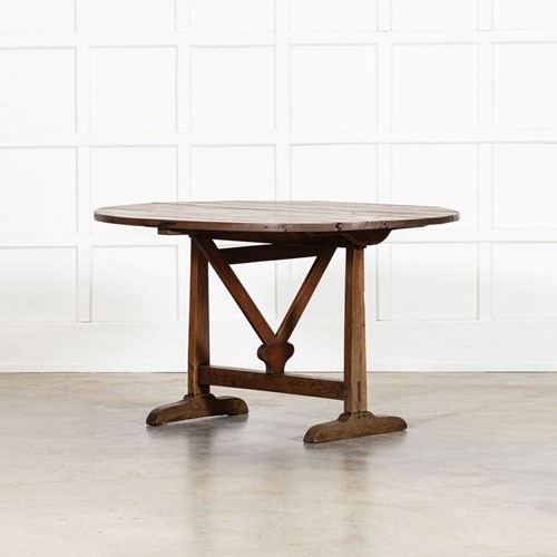 Large 19Thc French Oak Vendange Table