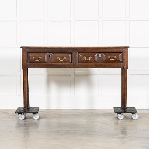 George III English Vernacular Oak Dresser Base