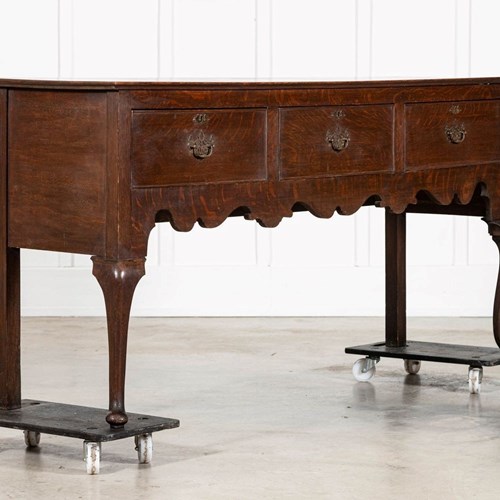 English 19Thc Oak Dresser Base