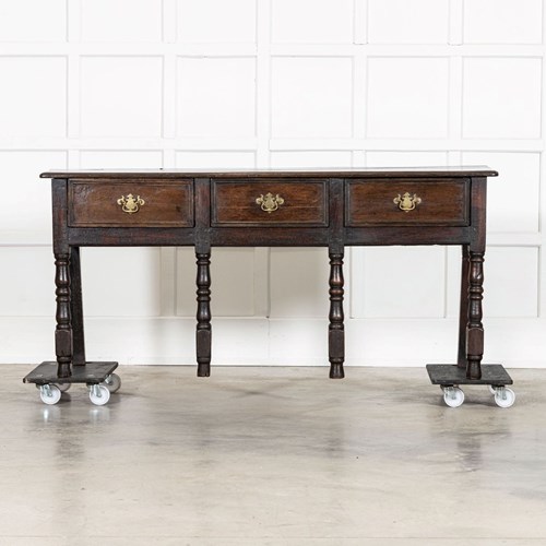George III Oak Dresser Base