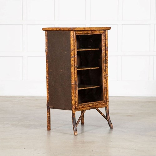 English 19Thc Bamboo Lacquer Glazed Cabinet