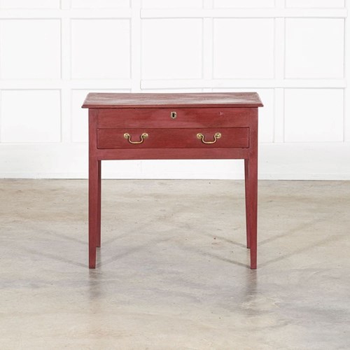 Georgian English Painted Oak Side Table