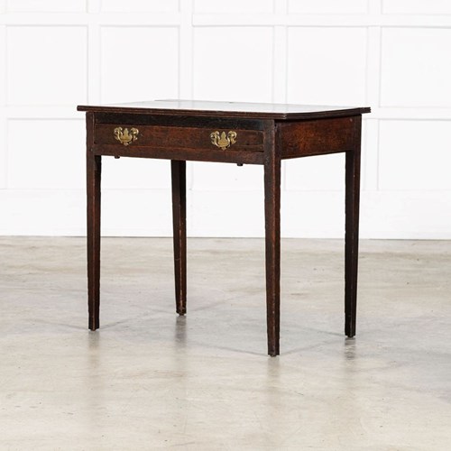 Georgian English Oak Side Table