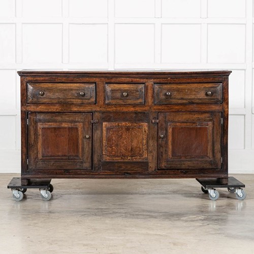 English 18Thc Vernacular Oak Dresser Base