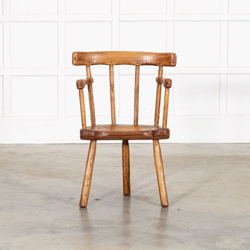 19Thc Welsh Ash & Elm Vernacular Hedge Chair