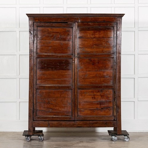 Large English 18Thc Yew Housekeepers Cupboard