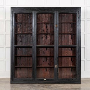 Large English 19Thc Ebonised Mahoga...